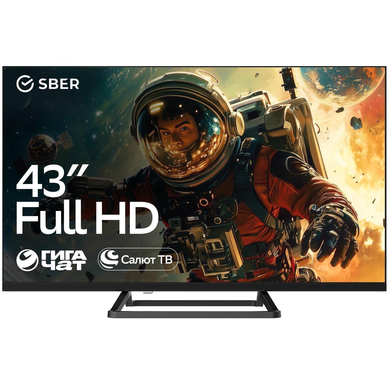 Восстановленный телевизор Sber SDX-43F3114, как новый