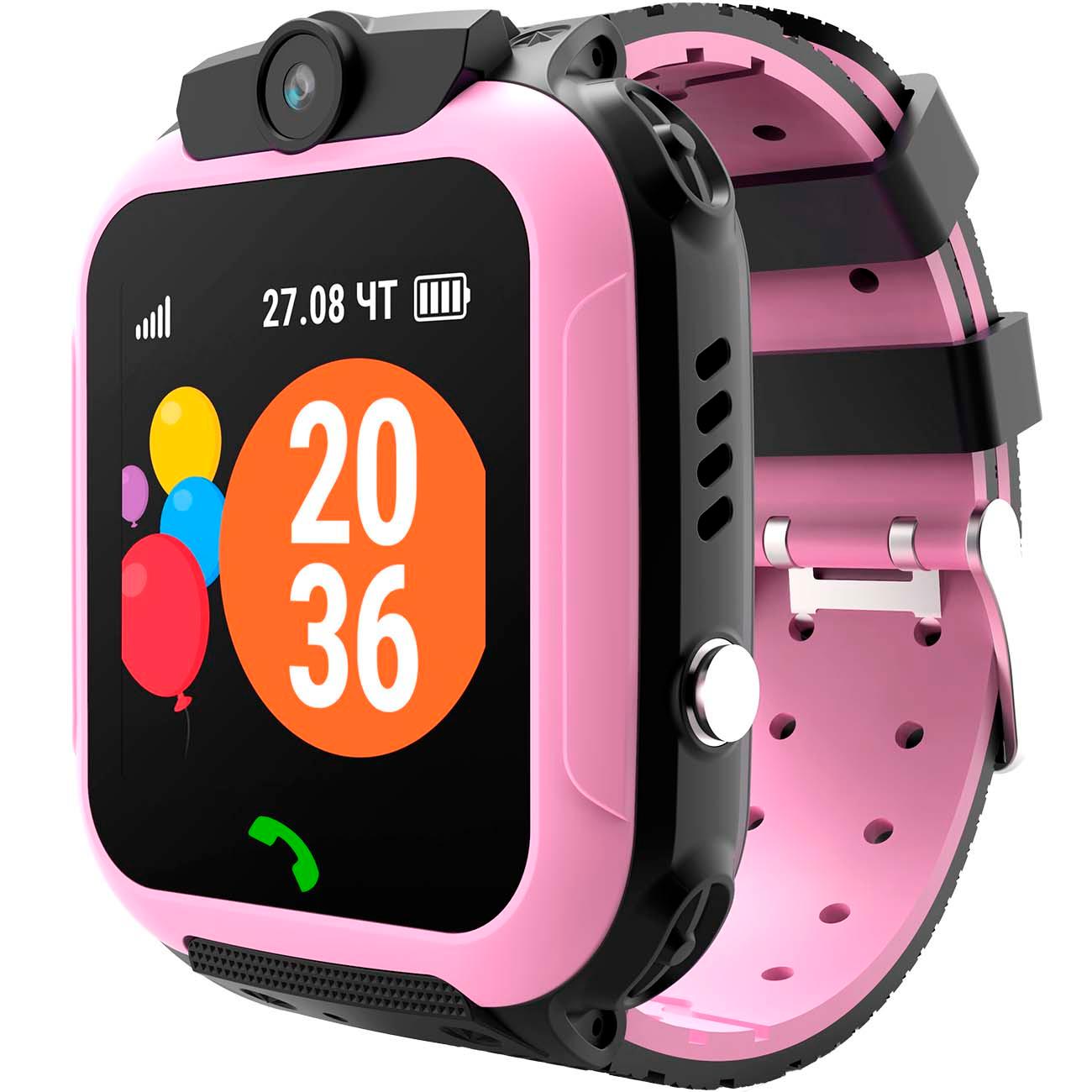 Восстановленные часы с GPS трекером Geozon Lite Plus Pink (G-W18PNK), отличный