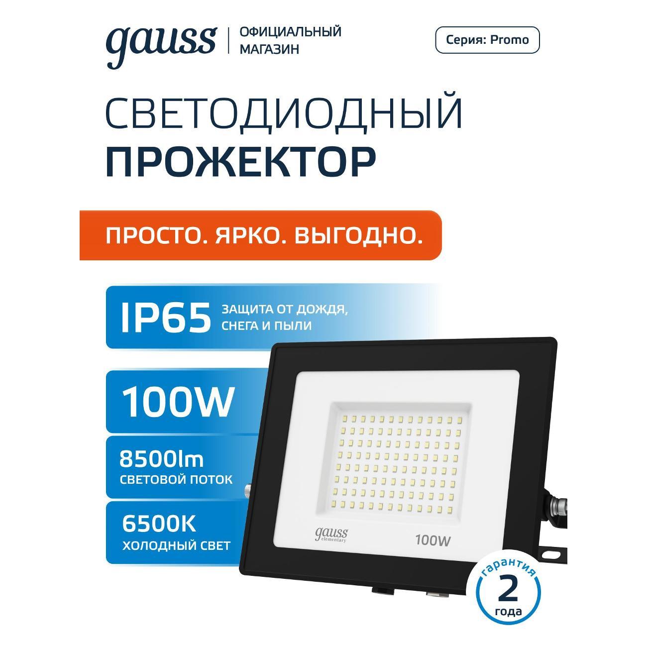 Прожектор Gauss 613100100P