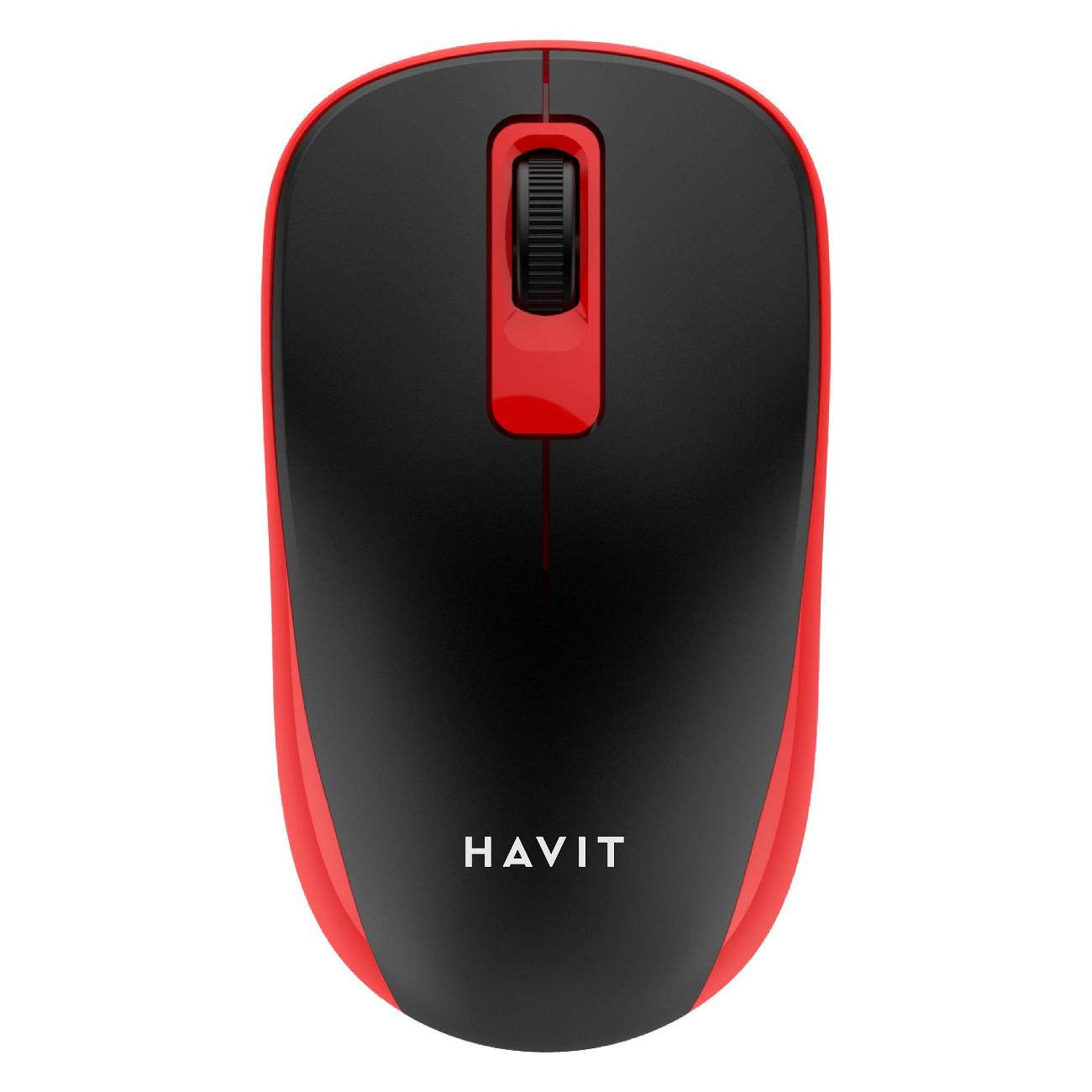Мышь беспроводная Havit MS626GT черный/красный