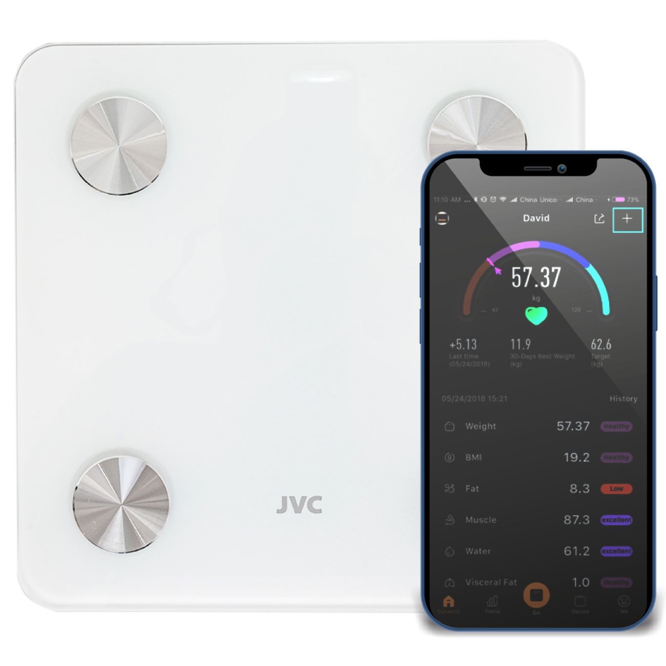 Умные весы JVC JBS-002 белые