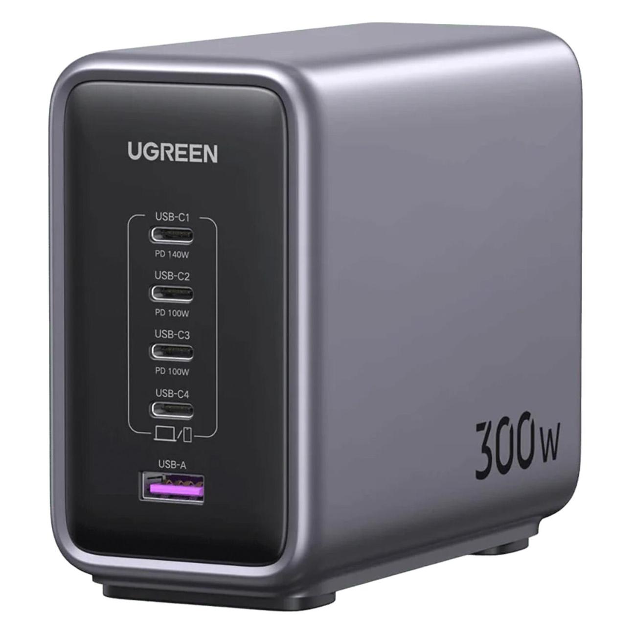 Сетевое зарядное устройство uGreen 1хUSB-A / 4хUSB-C Power Delivery (CD333)