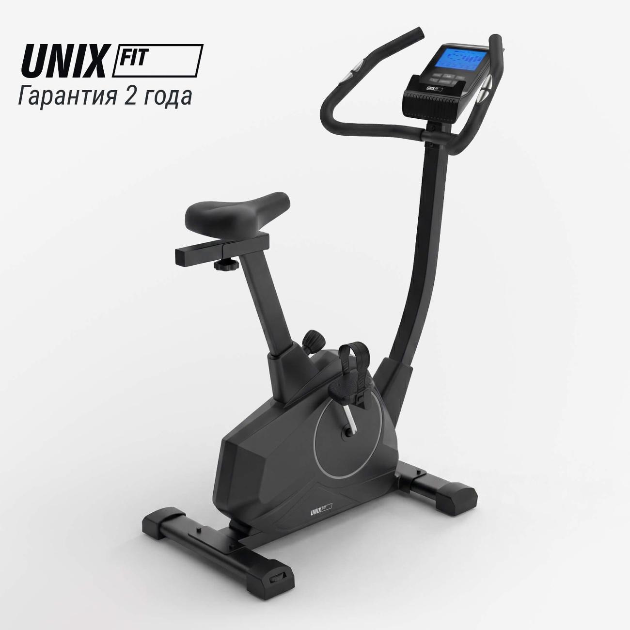 Велотренажер вертикальный для дома UnixFit BL-390E, электромагнитный, маховик 6 кг, до 140 кг, кардио тренажер