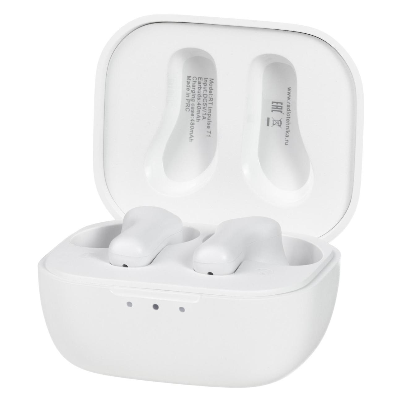 Наушники True Wireless Radiotehnika Impulse T1 White (RTHE003)