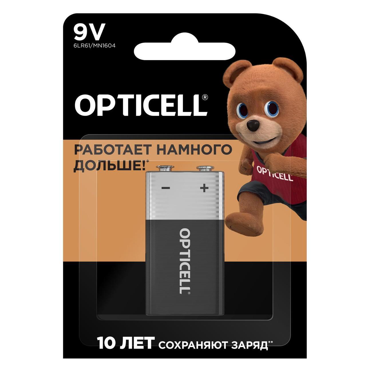 Батарея Opticell Basic 9V 1шт