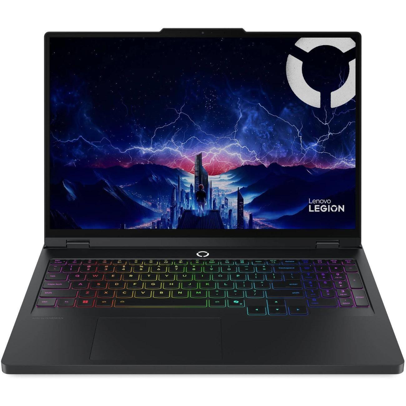 Ноутбук Lenovo Legion Pro 5 16IAX10 Core Ultra 9 275HX 32Gb/1Tb NVIDIA GeForce RTX 5060 8Gb OLED WQXGA (2560x1600) без ОС black WiFi BT Cam (83F30010RK)