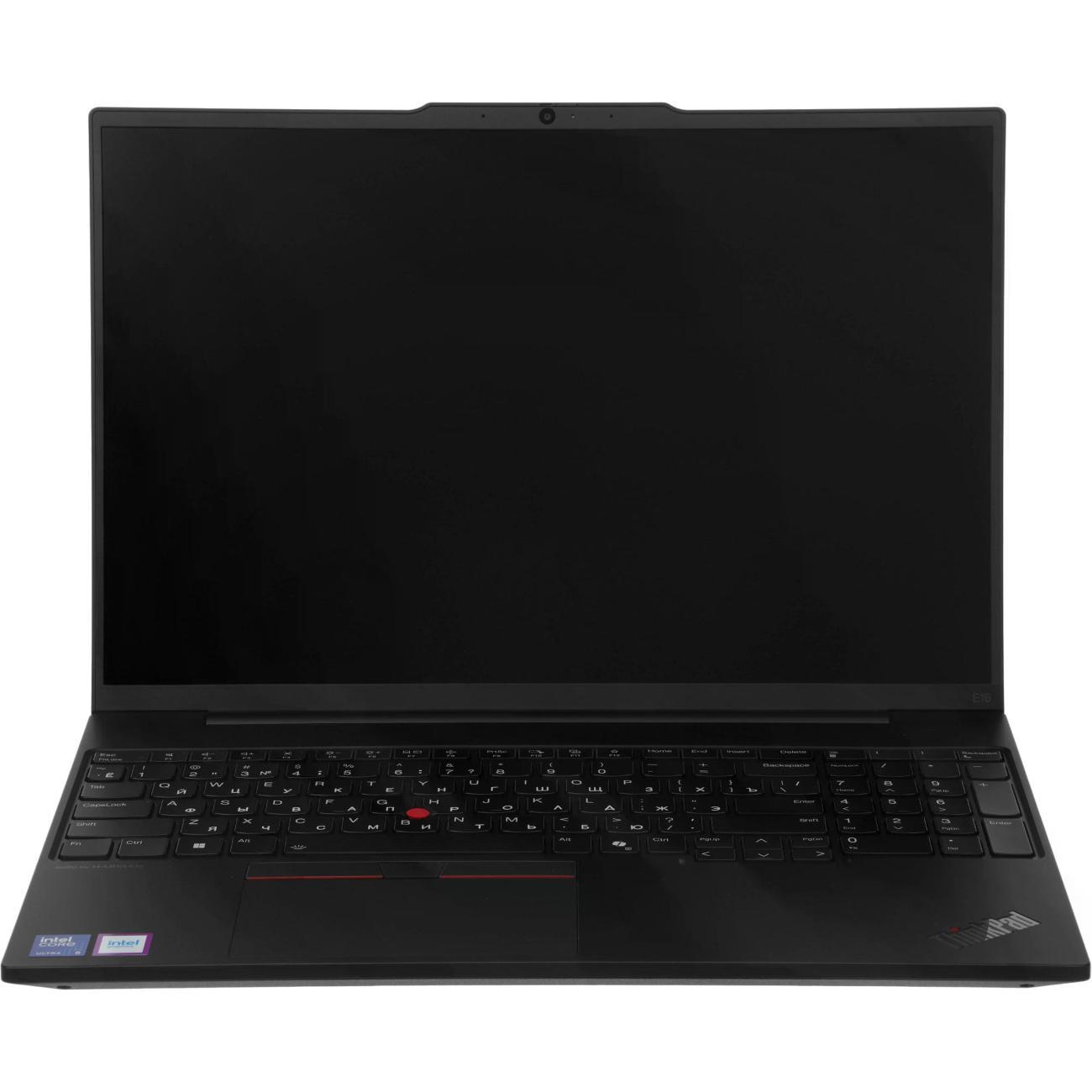 Ноутбук Lenovo ThinkPad E16 G2 Core Ultra 5 125U 16Gb/512Gb Intel Graphics IPS WUXGA (1920x1200) без ОС black WiFi BT Cam (21MAS04600)