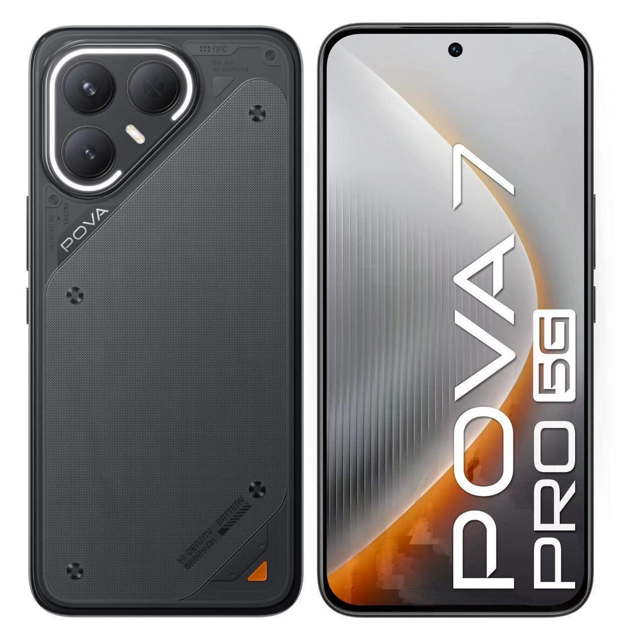 Смартфон Tecno Pova 7 Pro 5G (LJ8 256+12 GEEK BLACK)