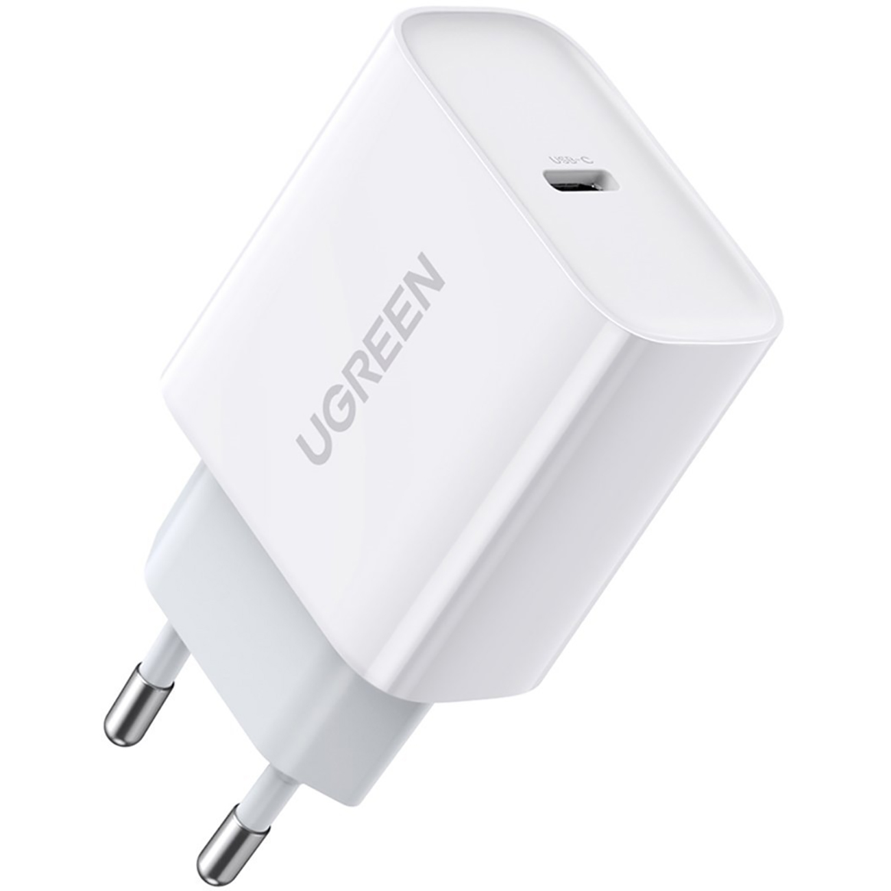 Сетевое зарядное устройство uGreen USB C 20W PD, Цвет Белый (60450) 60450