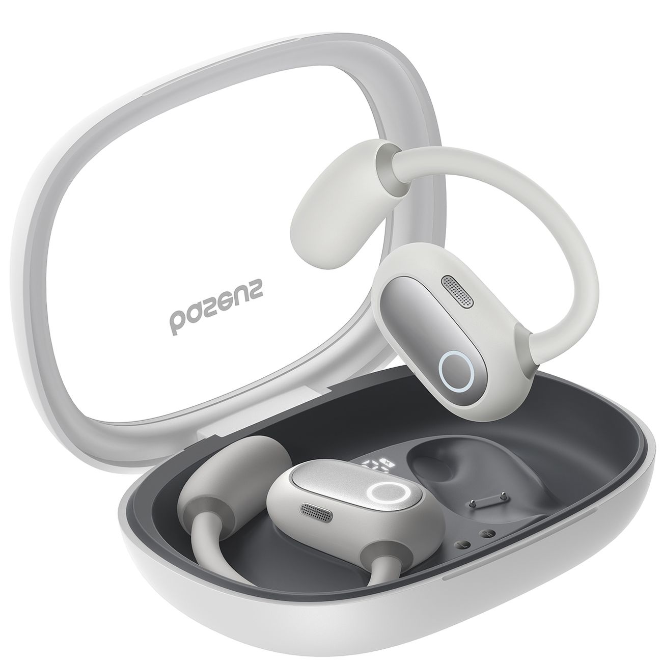 Спортивные наушники Bluetooth Baseus Eli Fit Open-Ear True Wireless Moon White
