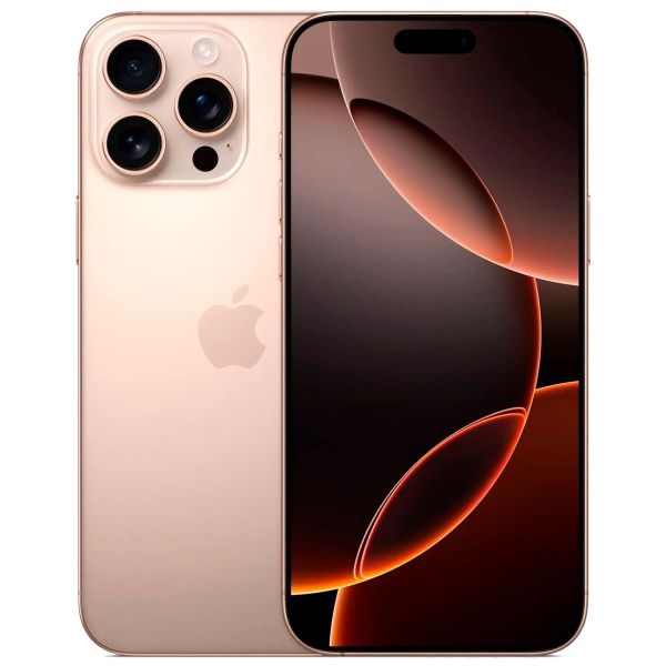 Восстановленный смартфон Apple iPhone 16 Pro Max 256GB nanoSim/eSim Desert Titanium, отличный (без RuStore)