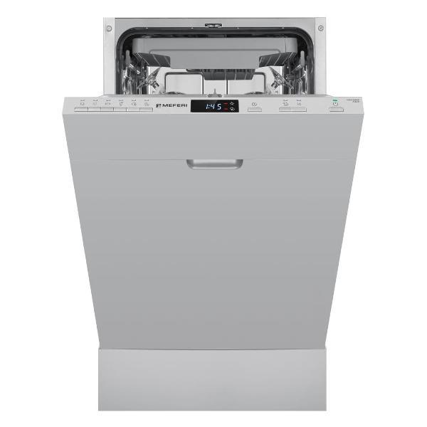 Посудомоечная машина узкая встраиваемая MEFERI MDW4563 POWER 45см нержавеющая сталь