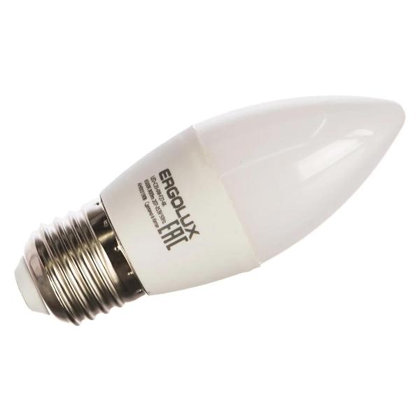 Лампочка Ergolux LED-C35-9W-E27-6K (10 шт.)