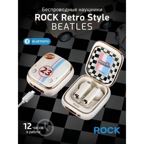 Наушники беспроводные Rock Retro Style TWS Earphone Beatles