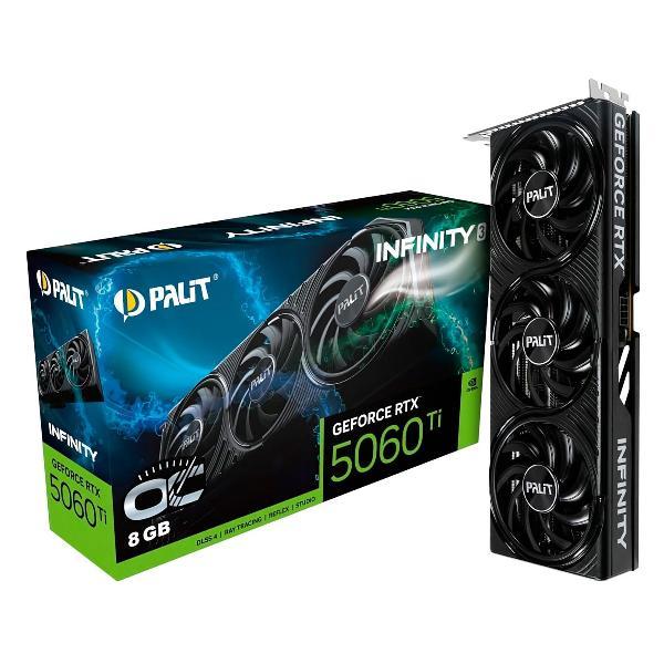 Видеокарта Palit GeForce RTX 5060 TI 8GB INFINITY 3 OC