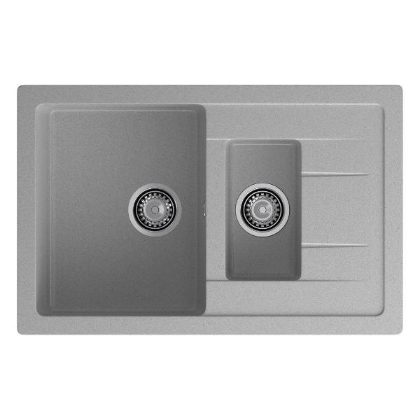 Раковина для кухни Granfest QUADRO 775KL, серый