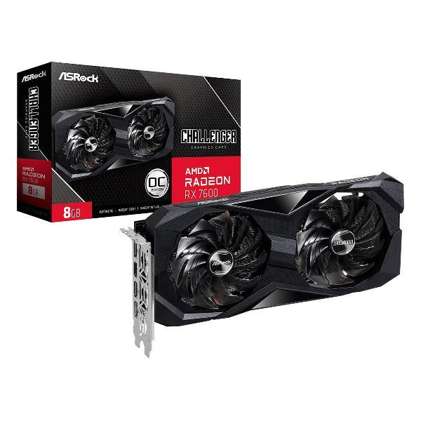 Видеокарта ASRock Radeon RX 7600 CHALLENGER OC 8GB