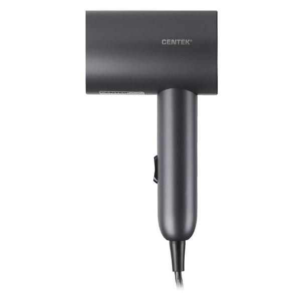 Фен Centek CT-2201 (серый) 900Вт, 2 скорости, турмалин. ионизация, антистат. эффект