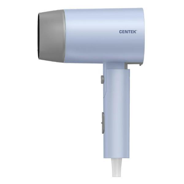 Фен Centek CT-2203 (синий) 1600Вт, 3 скорости, 2 режима, холод обдув, турмалиновая ионизация