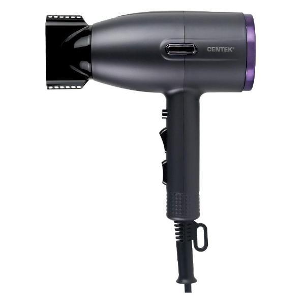 Фен Centek CT-2205 (серый) 2100Вт, 3 скорости, 2 режима, холод обдув, магнитный концентратор, LED