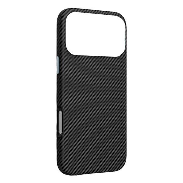 Чехол для смартфона, телефона Keephone Apple iPhone 17 Pro Max Кевлар CAISER MagSafe Карбон арамидное волокно 1500D, 38 шт. магнитов N52-10Н Черный