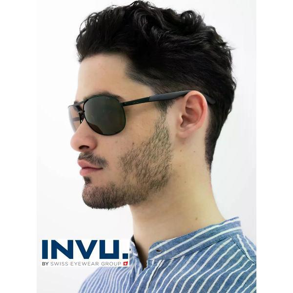 Солнцезащитные очки INVU B1606D авиаторы мужские коричневые
