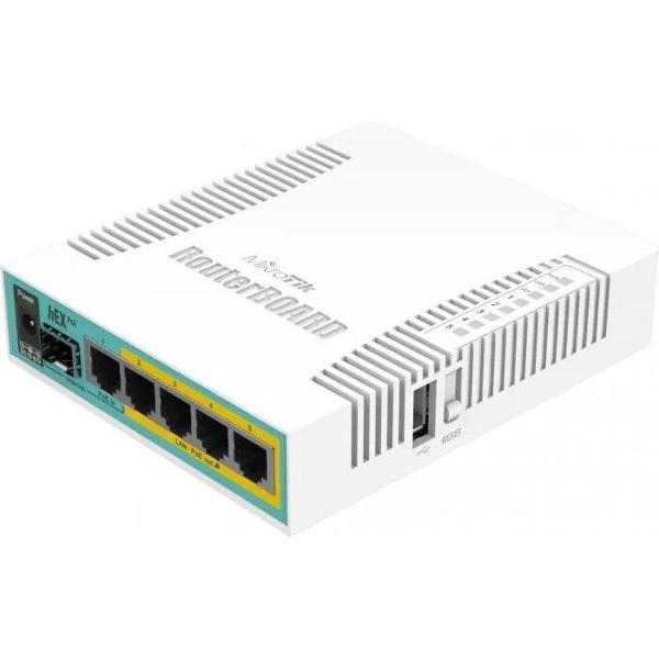 Мобильный роутер MIKROTIK PoE Маршрутизатор hEX PoE (RB960PGS)