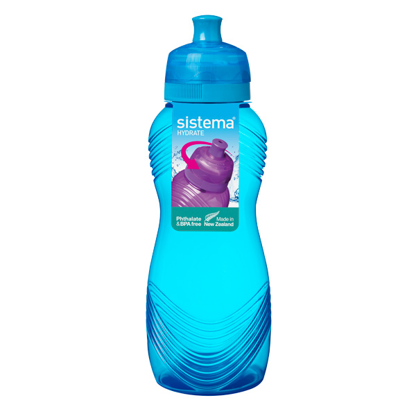 Бутылка для воды Sistema Hydrate Wave Bottle 600мл синий (600)