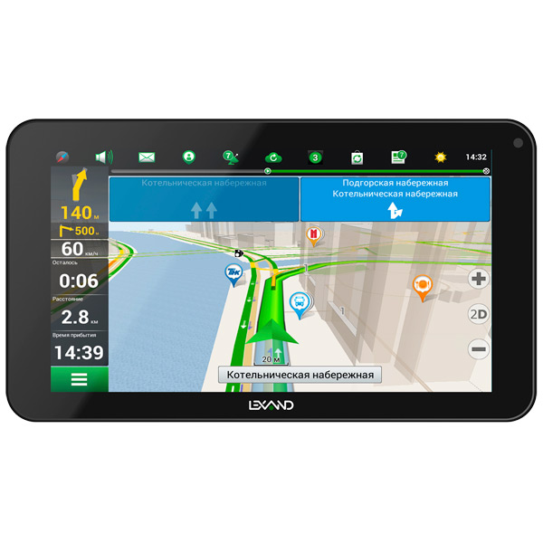 Портативный GPS-навигатор Lexand