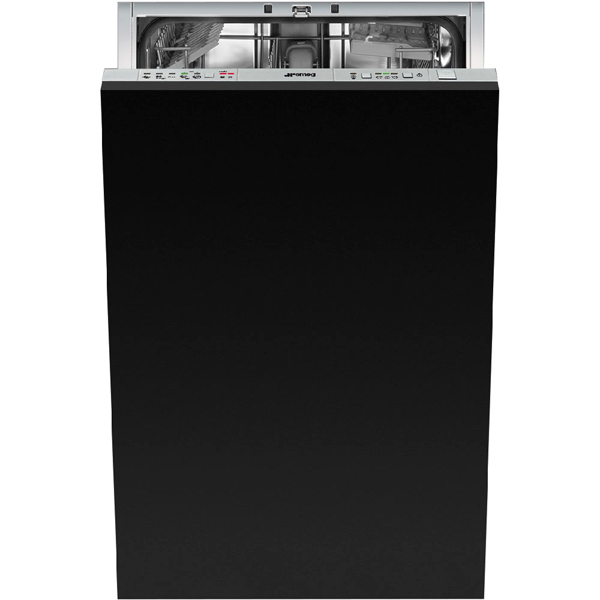 Встраиваемая посудомоечная машина 45 см Smeg Встраиваемая посудомоечная машина 45 см SmegВстраиваемые посудомоечные машины 45см<br>Высота: 818 мм,<br>Мытье тонкого стекла: Да,<br>Глубина: 550 мм,<br>Режим неполная загрузка: Да,<br>Максимальная вместимость: 10 комплектов,<br>Ширина: 448 мм,<br>Вид гарантии: гарантийный талон,<br>Класс энергоэффективности: A++,<br>Регулировка высоты короба: Да,<br>Отложенный старт: 3/ 6/ 9 часов,<br>Использование средств 3 в 1: Да,<br>Встроенный теплообменник: Да,<br>Корзина для стол. приборов: Да,<br>Функция зона интенсивного мытья: Да,<br>Предварит. ополаскивание: Да,<br>Самодиагностика неисправн.: Да<br><br>Вес кг: 34<br>Ширина мм: 448<br>Глубина мм: 550<br>Высота мм: 818