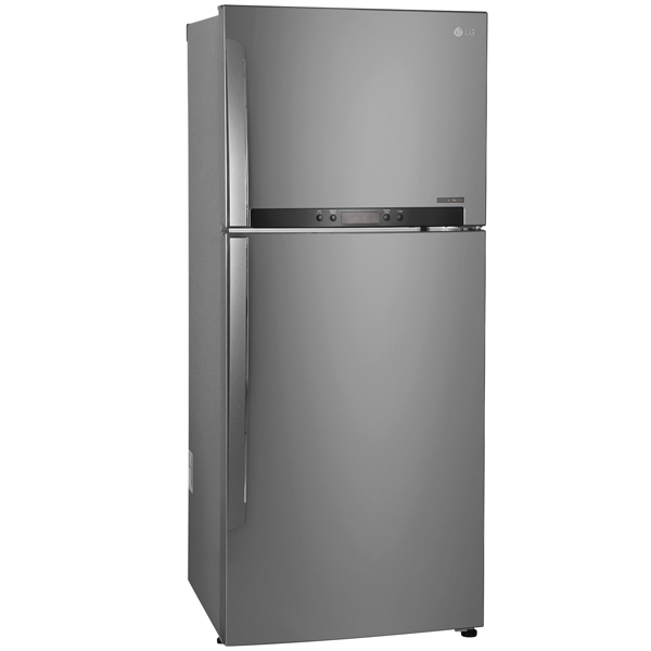 Холодильник с верхней морозильной камерой Широкий LG GC-M432HMHL