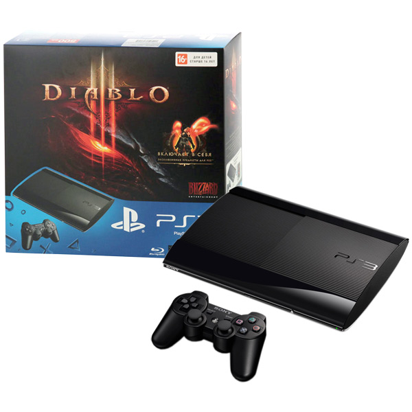 Игровая приставка PS3 Sony 500GB + Diablo 3 (CECH-4008C) 