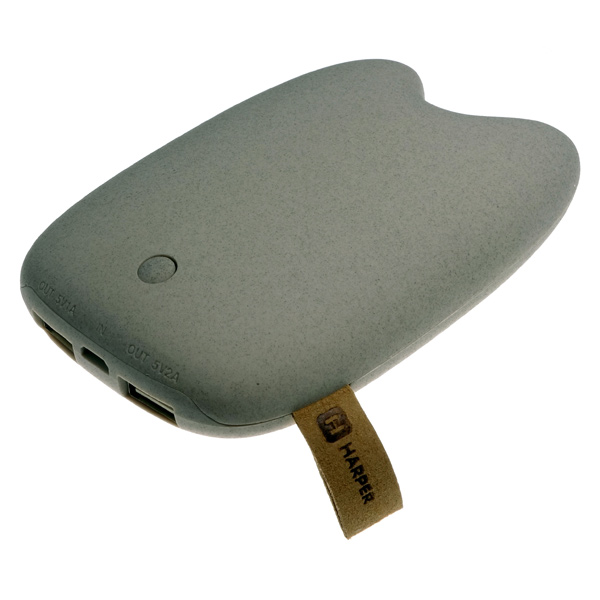 ������� ����������� Harper - Harper������� ������������<br>��������: 1 ���,<br>���: 190 �,<br>������������ ��������: 2000 ��,<br>������: ���,<br>������� ������������: 6600 ���,<br>��������� ������ �������: ��,<br>��� ������������: Li-Ion,<br>���� USB 2.0 ��� A: 2,<br>������� �� USB �����: ��,<br>���� microUSB 2.0: 1,<br>��� ��������: ����������� �����,<br>���������� ������� (�*�*�): 25*77*115 ��,<br>����: �������,<br>�������� �������: �������,<br>�����: � ���������,<br>���������� ����������: ��,<br>������� ����������: 5.0 �,<br>��������� ���������: ��,<br>���������� ��������: 4 ��<br>