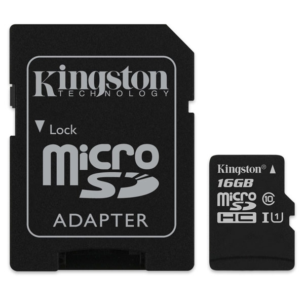 Карта памяти SDHC Micro Kingston SDC10G2/16GB карты памяти