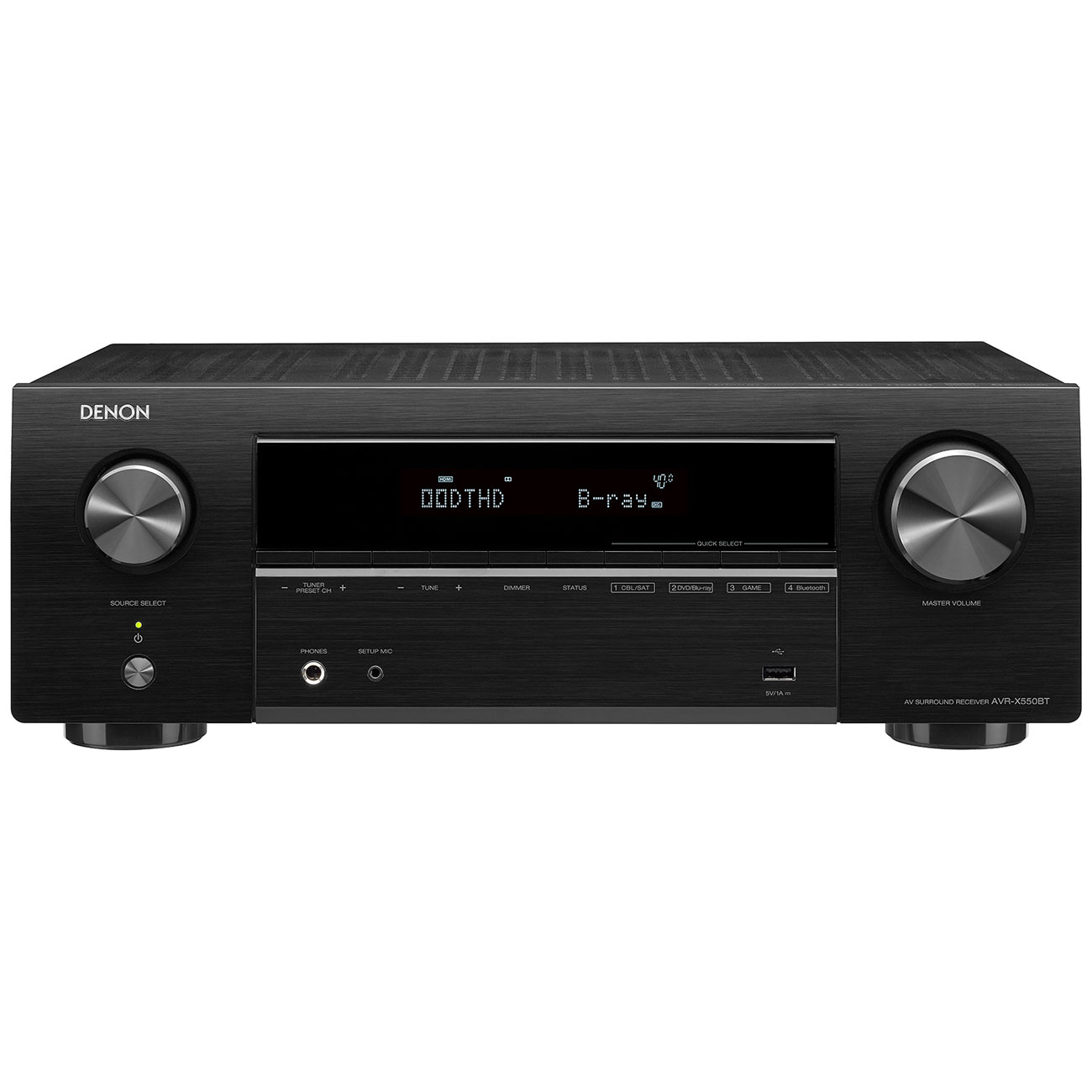 Ресивер Denon AVR-X550BT черный фото