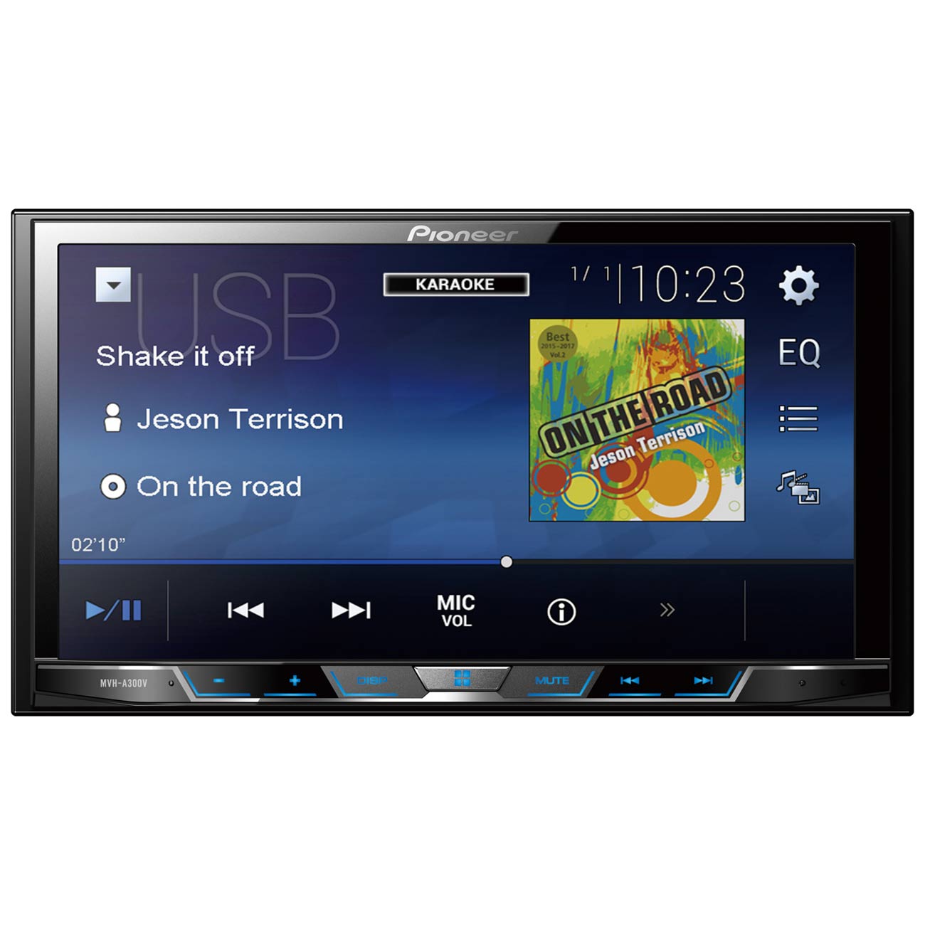 USB-Автомагнитола c встроенным монитором Pioneer MVH-A300V