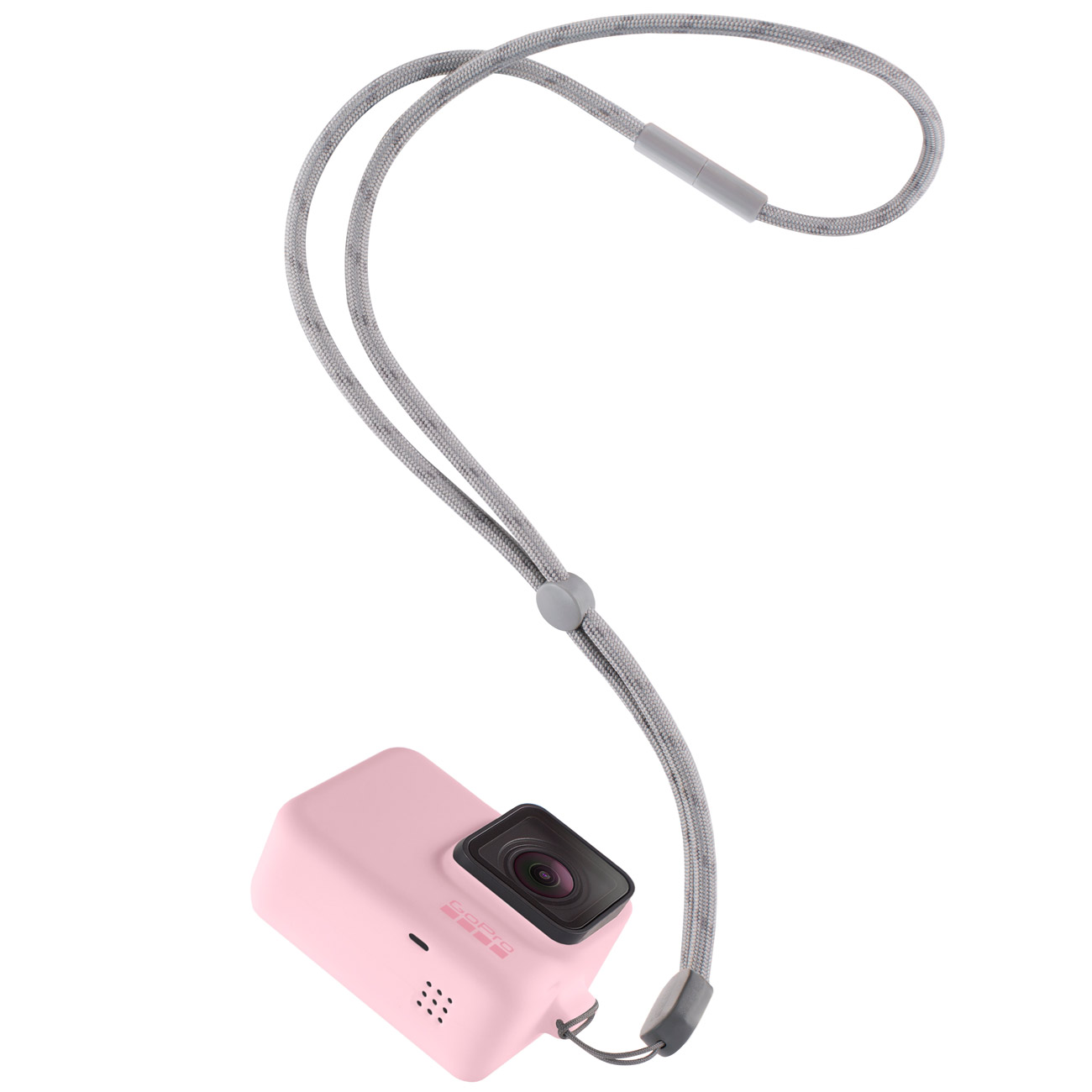 Силиконовый чехол с ремешком GoPro розовый ACSST-004