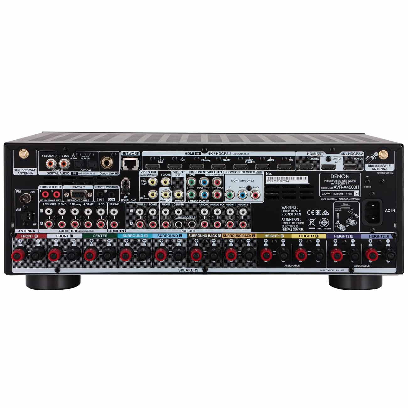 Ресивер Denon Premium 9.2 AVR-X4500H черный