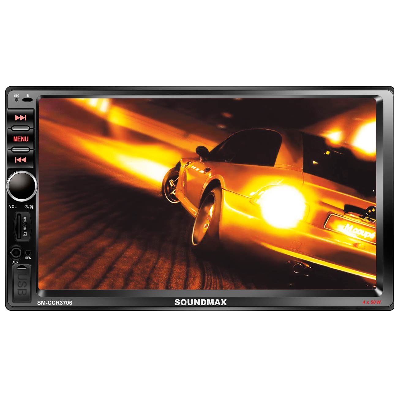 USB-Автомагнитола c встроенным монитором Soundmax SM-CCR3706