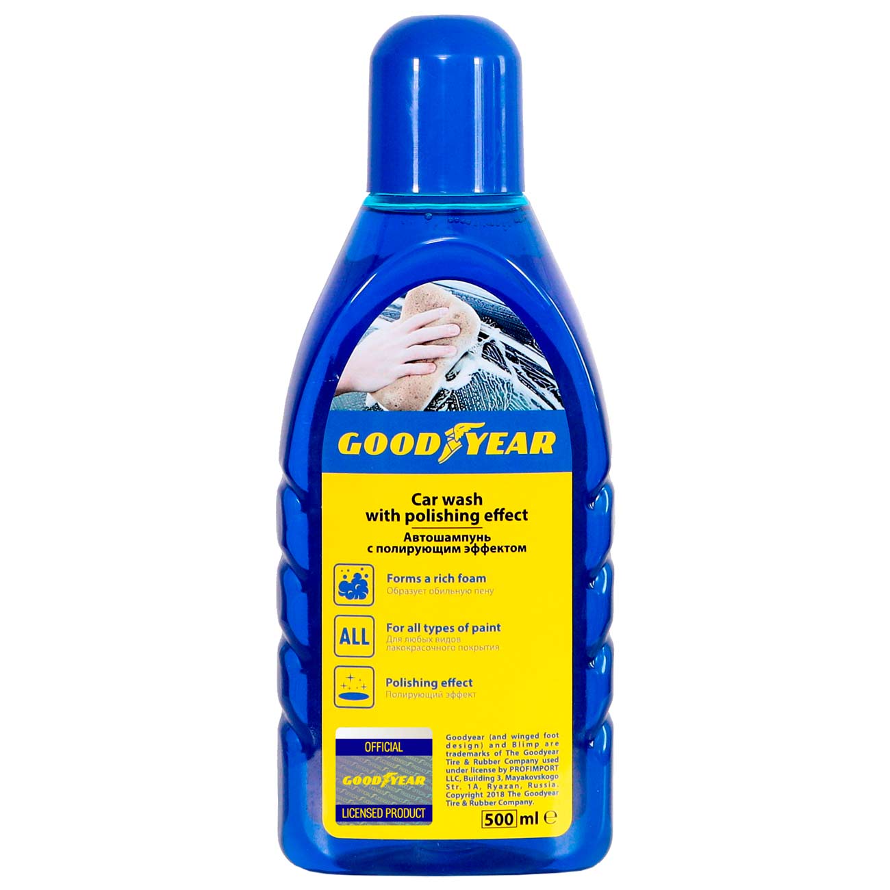 Автошампунь с полирующим эффектом Goodyear GY000800 0.5 л фото