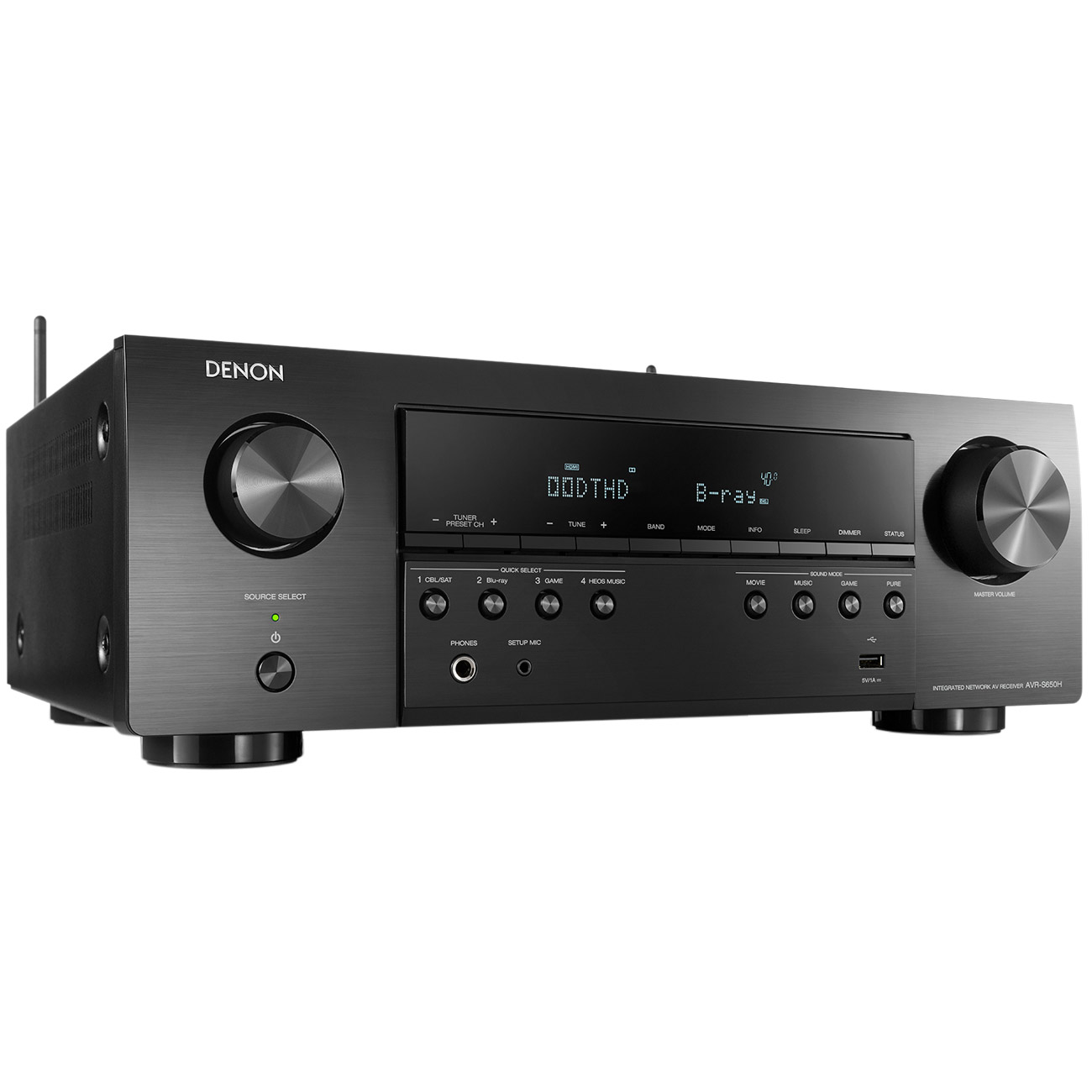 Ресивер Denon AVR-S650H черный