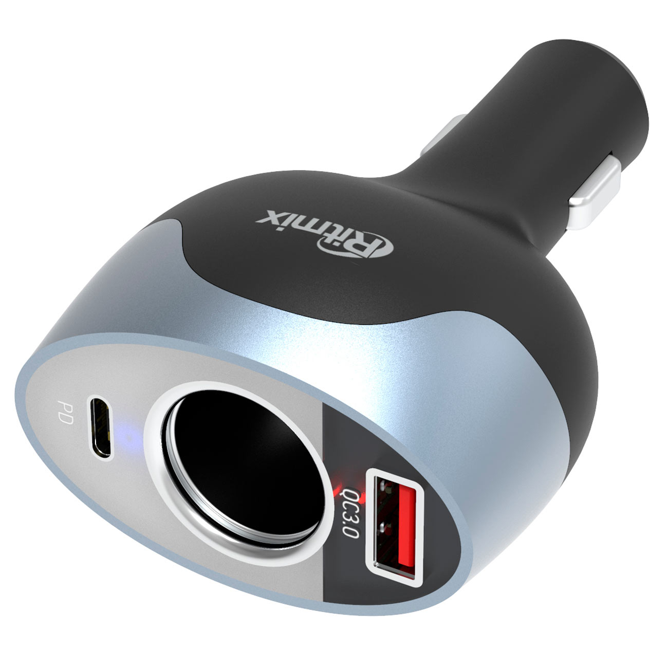 Разветвитель автоприкуривателя Ritmix RM-12XQPD фото