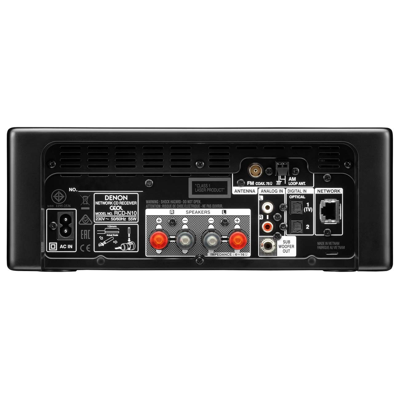 Сетевой CD-плеер с ресивером Denon RCD-N10 черный
