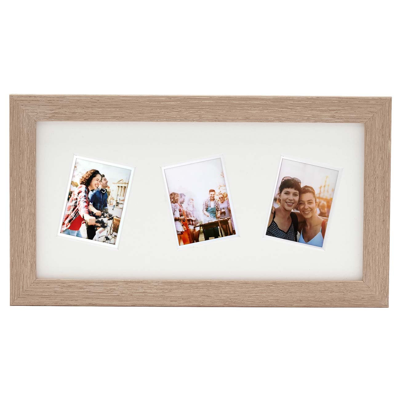 Рамка для фотографии Fujifilm INSTAX TRIPLE MINI APERTURE FRAME легкий светлый