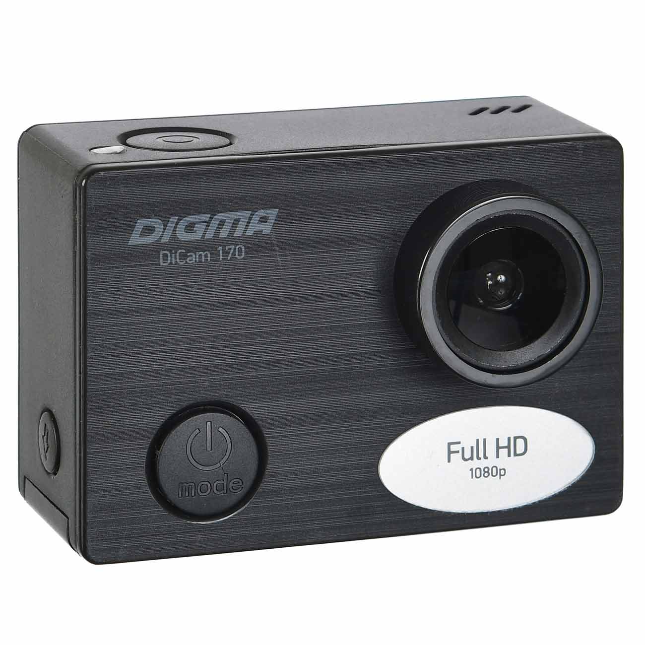 Видеокамера экшн Digma DiCam 170 черная