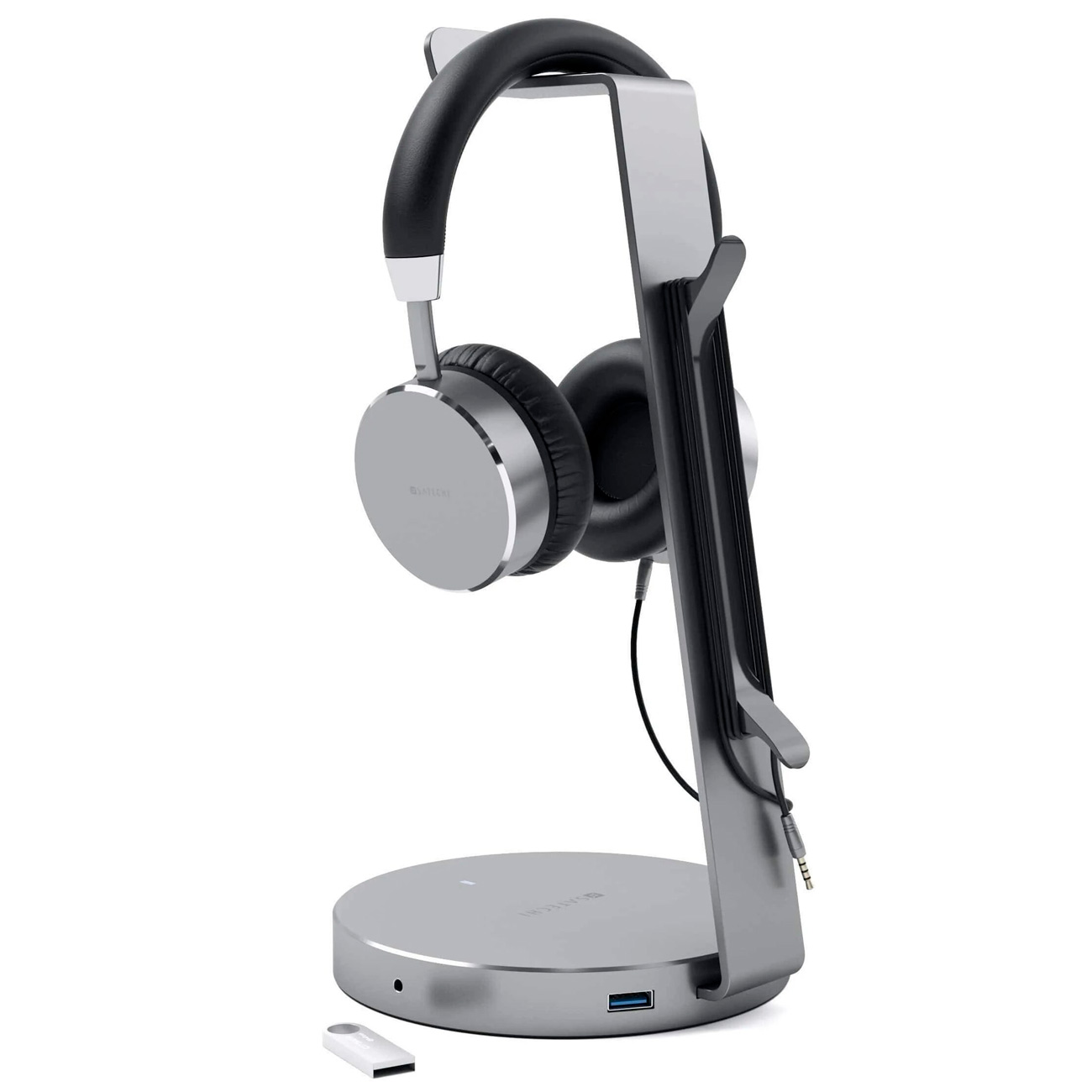 Подставка Satechi Aluminium USB 3.0 Headphone Stand (ST-AHSHU3M)