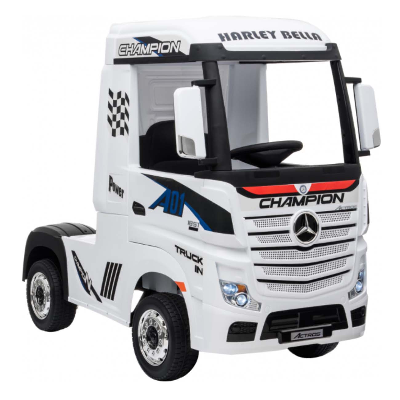 Электромобиль R-Wings фура Mercedes-Benz Actros 4WD 12V, White (RWE358)