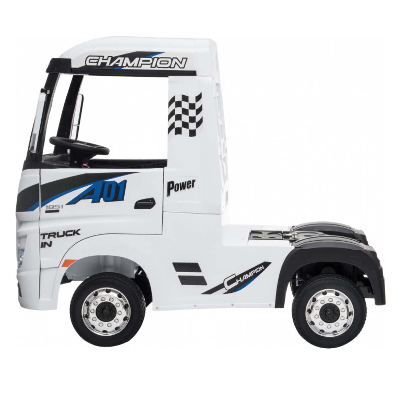 Электромобиль R-Wings фура Mercedes-Benz Actros 4WD 12V, White (RWE358)