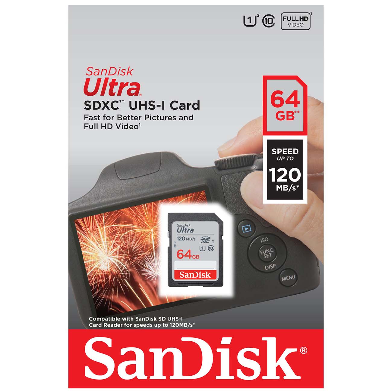 Карта памяти SDXC SanDisk Ultra 64GB (SDSDUN4-064G-GN6IN) фото