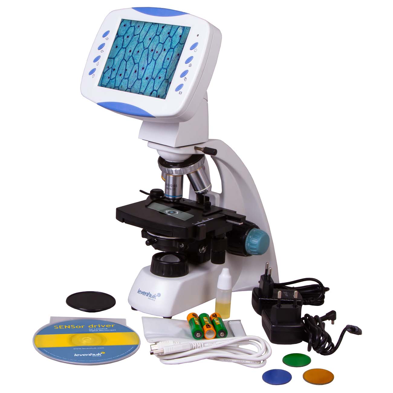 Микроскоп Levenhuk D400 LCD, цифровой (75422)